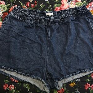 Good American Women's Blue Jean Shorts
